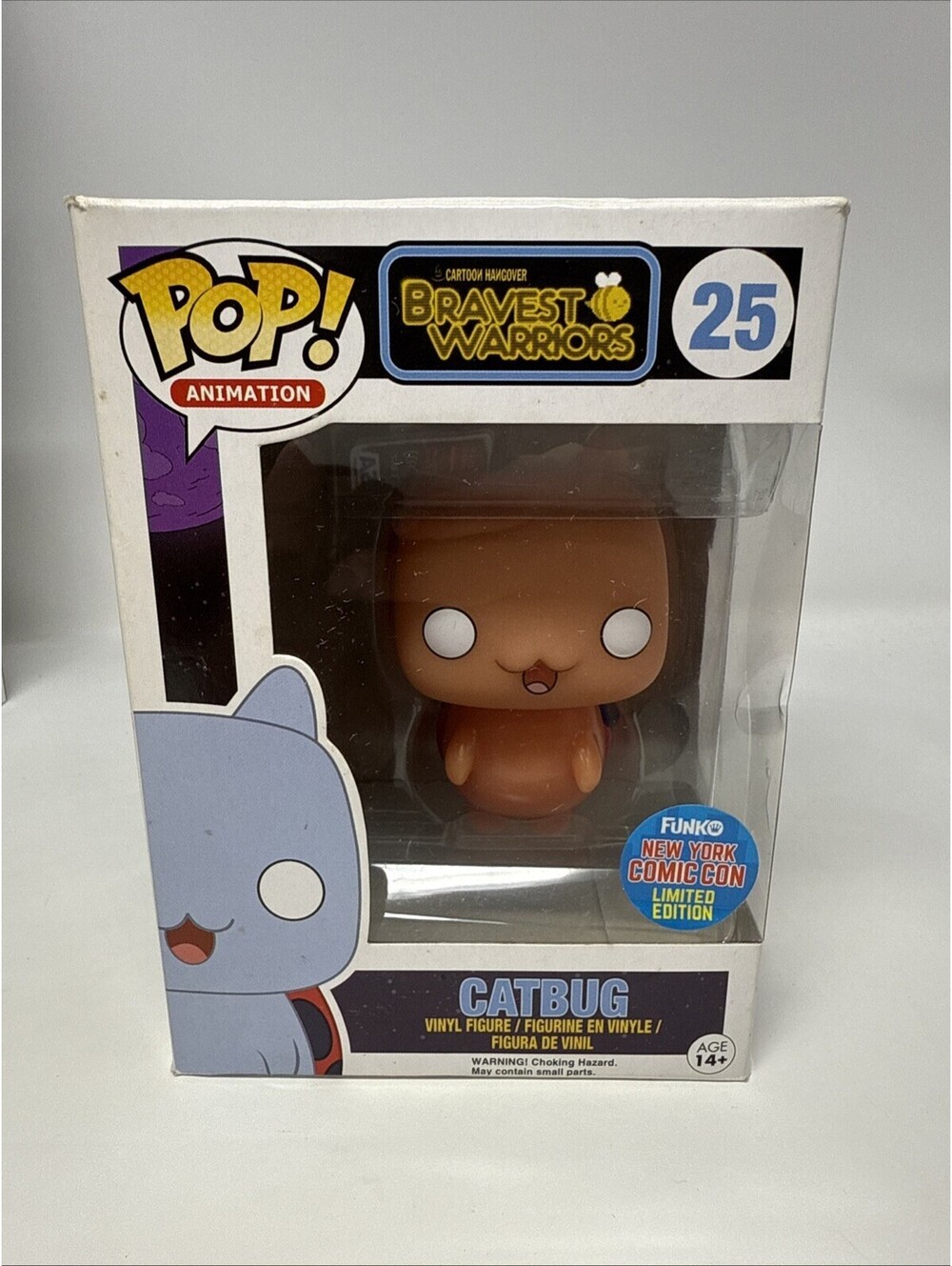 NYCC EXCLUSIVE ORANGE CATBUG GLOW IN THE DARK 3.75" VINYL POP FIGURE FUNKO
